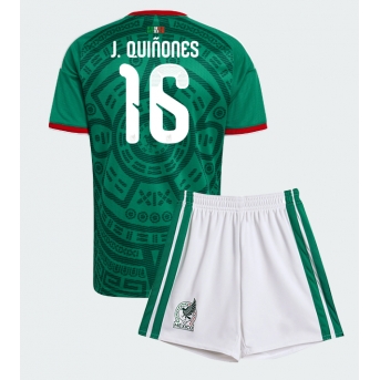 Billige Fotballdrakt Mexico Julian Quinones #16 Replika Hjemmedraktsett Barn VM 2026 Kortermet (med bukser)